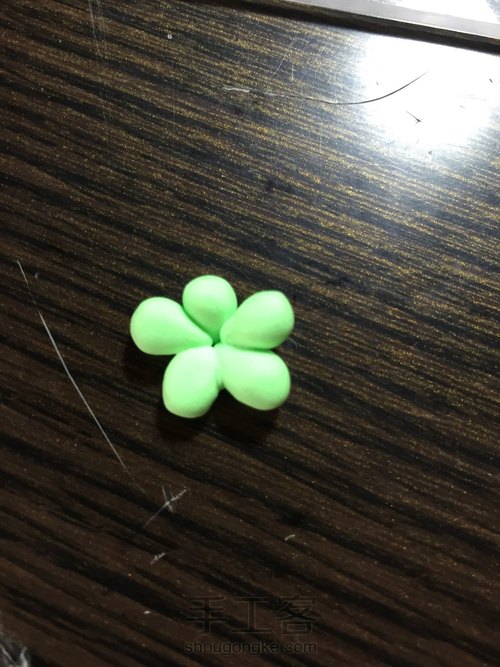 【Blank手作】卡哇伊的粘土多肉 第4步