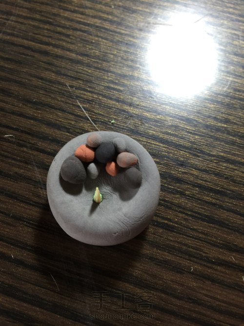 【Blank手作】卡哇伊的粘土多肉 第8步