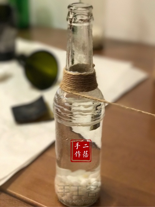 酒瓶变花瓶•一 第4步