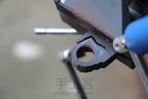 原创紫光檀镶嵌银丝戒指 第6步