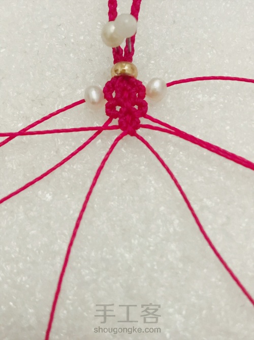 珍珠尾扣 第11步
