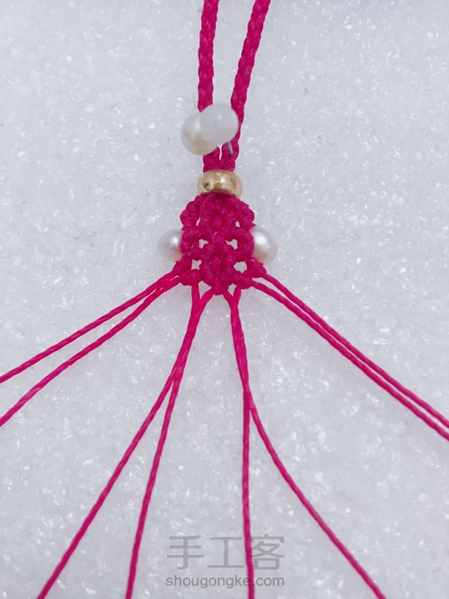 珍珠尾扣 第13步