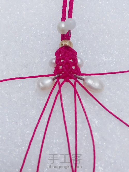 珍珠尾扣 第15步