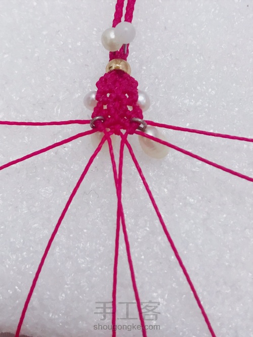 珍珠尾扣 第16步