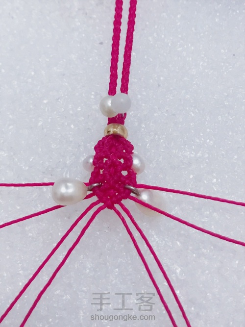 珍珠尾扣 第17步
