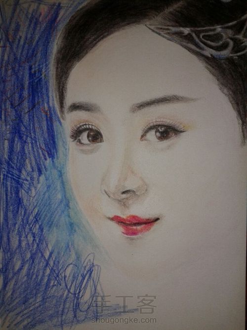 彩铅人物画 第30步