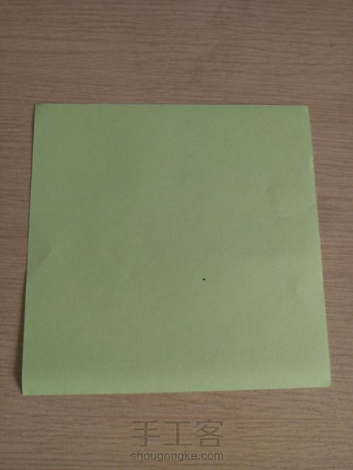 怎样在一张正方形纸上，多采取2：3的纸？ 第1步