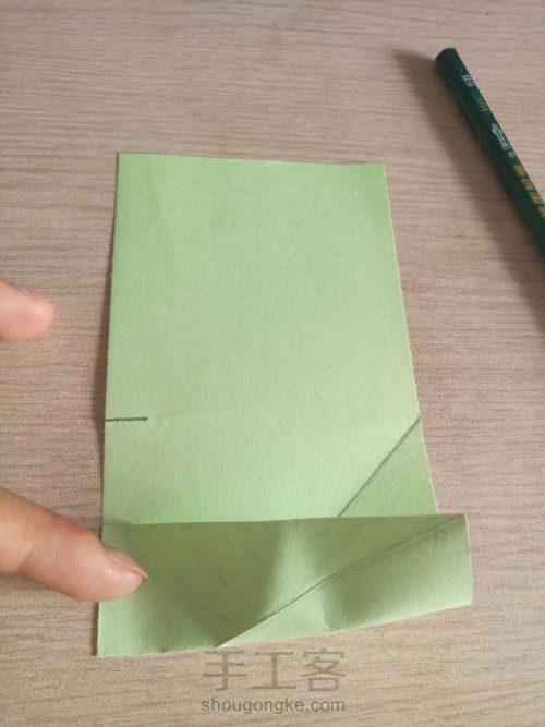 怎样在一张正方形纸上，多采取2：3的纸？ 第14步