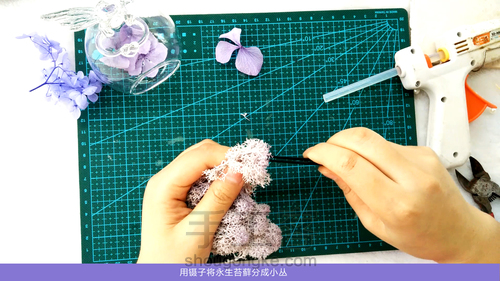 我们一起来造物吧,永生花玻璃罩制作教程详解之旋转的天使 第5步