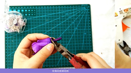 我们一起来造物吧,永生花玻璃罩制作教程详解之旋转的天使 第14步