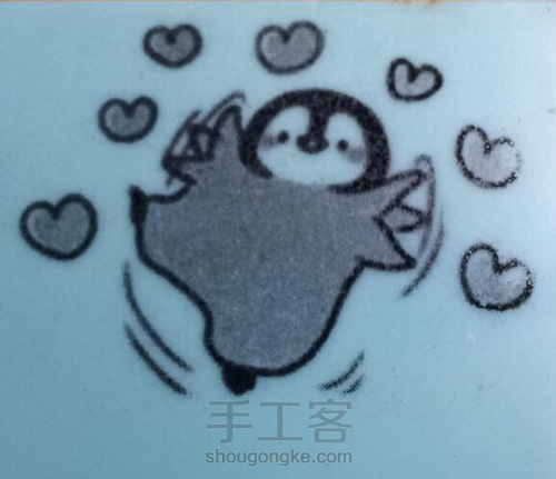 【橡皮章·阿瑾】小萌章大作战!套色vs平留白 第4步