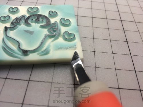 【橡皮章·阿瑾】小萌章大作战！套色vs平留白 第12步