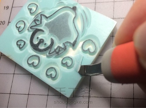 【橡皮章·阿瑾】小萌章大作战!套色vs平留白 第9步