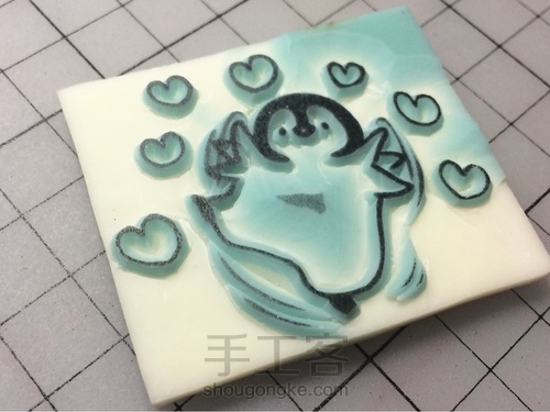 【橡皮章·阿瑾】小萌章大作战!套色vs平留白 第16步