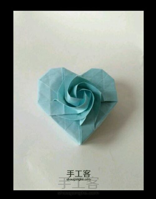 （转）【子皿】川崎爱心玫瑰盒【童年折纸】 第1步