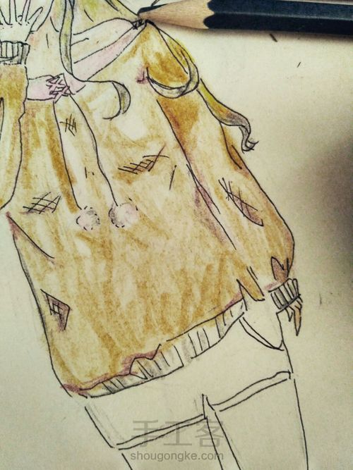 鹿之森（上色过程） 第7步