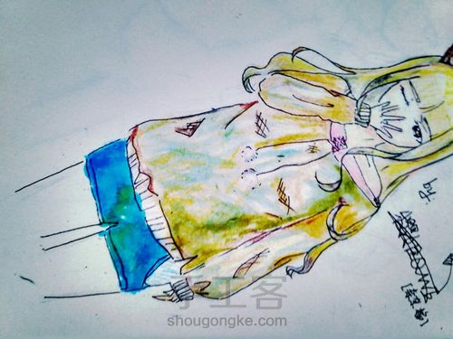 鹿之森（上色过程） 第8步