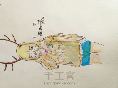 鹿之森（上色过程） 第10步