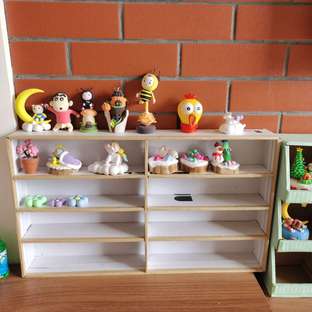 鞋盒桌面收纳（粘土展示架）