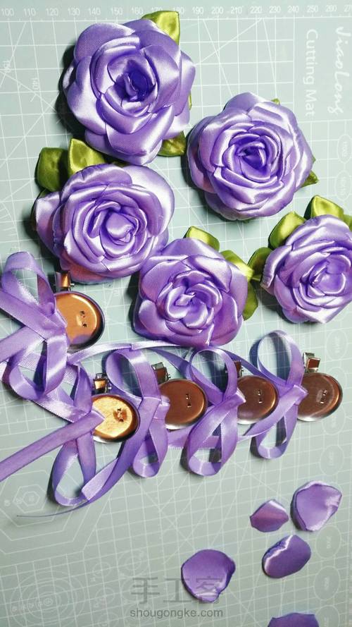 婚用胸花 第12步