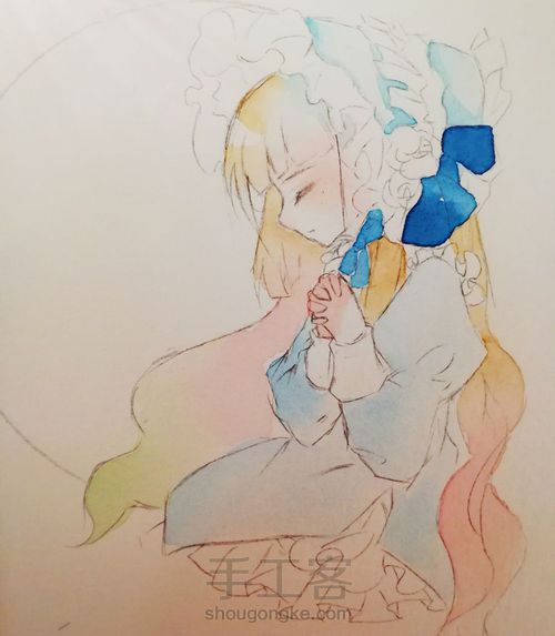 5分钟水彩插画 第2步