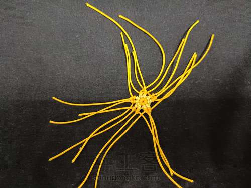 筒单线头小花教程(二) 第4步