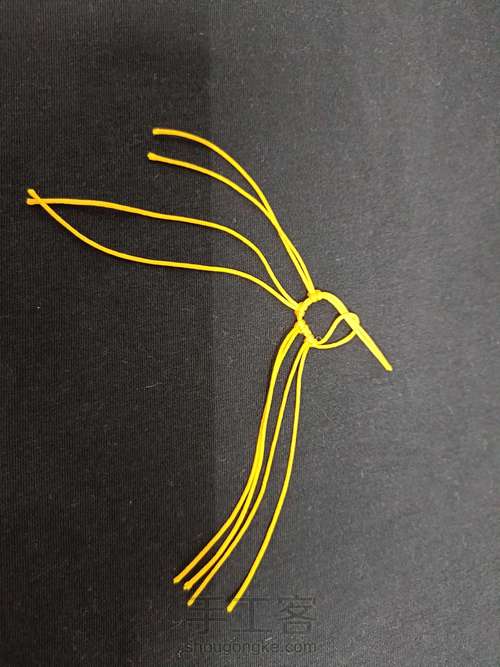 简单线头小花教程(四) 第1步