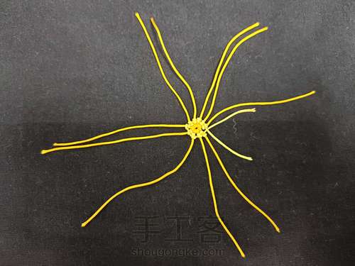 简单线头小花教程(四) 第3步