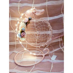 简单易学的婚礼素材台式小夜灯捕梦网