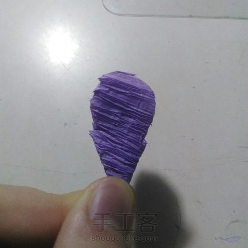风信子皱纹纸花 第3步