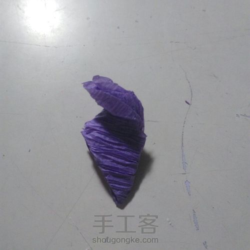 风信子皱纹纸花 第4步