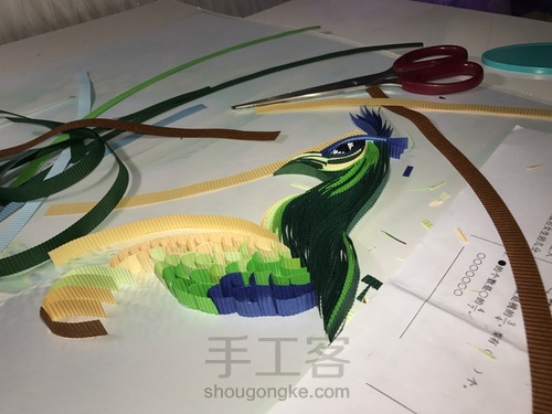 吉祥孔雀 第5步