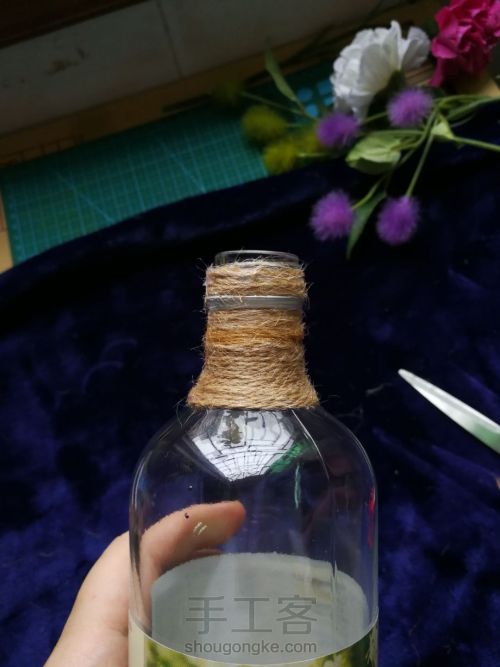 改造没用的玻璃瓶成花瓶【好吧并没有意义】 第7步