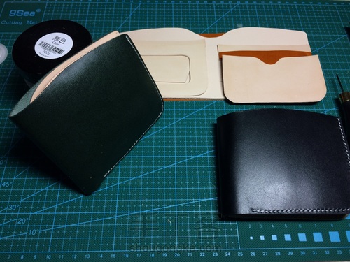 自己挺喜欢且又实用的钱包，发个制作过程，与大家分享。 第23步