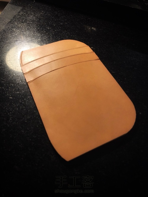 红月短夹制作流程 第2步