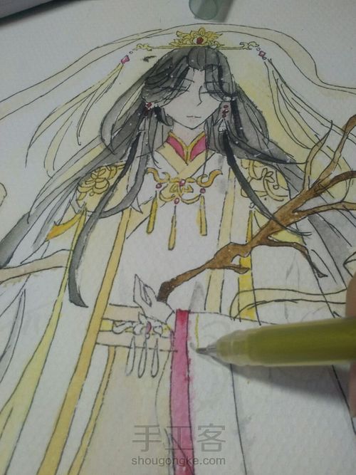 【天官赐福】太子悦神涂色 第8步