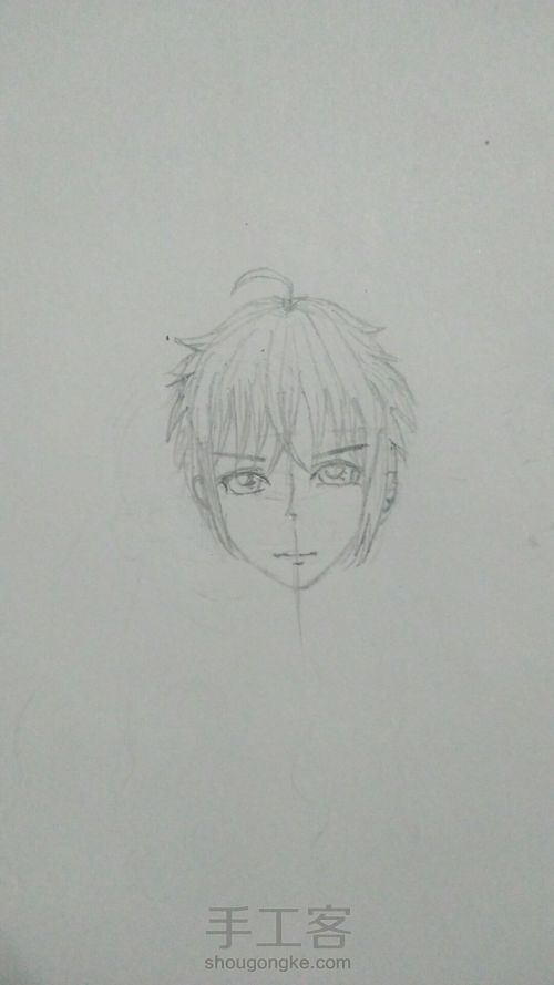 漫画基础-脸型(男) 第17步