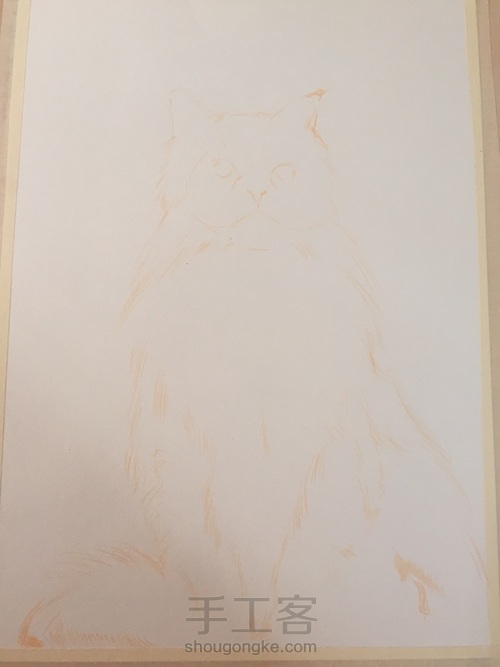 手绘猫咪 第1步