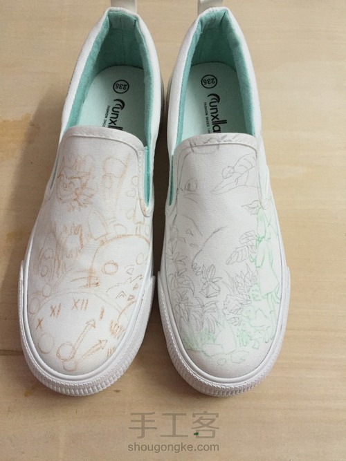 手绘鞋，可以定制哦 第1步