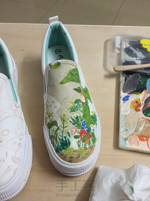 手绘鞋，可以定制哦 第2步