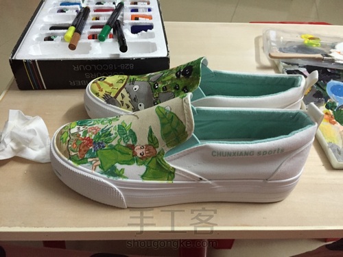 手绘鞋，可以定制哦 第9步