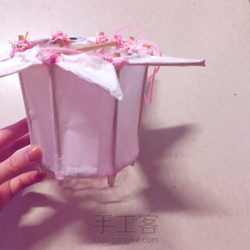 手工纸灯笼 第6步