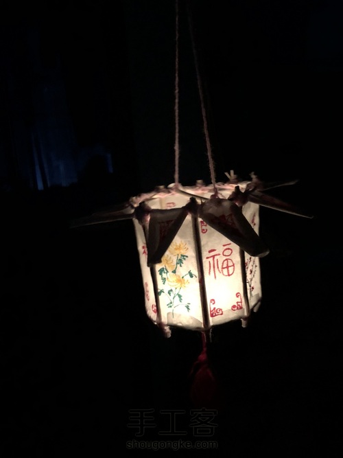手工纸灯笼 第8步
