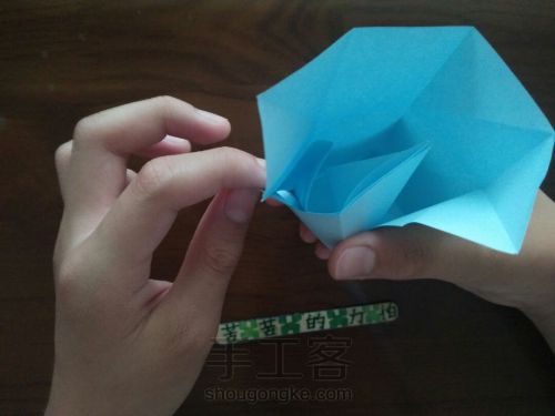 一张纸折小方块[无痕版][原创] 第14步
