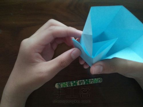 一张纸折小方块[无痕版][原创] 第15步
