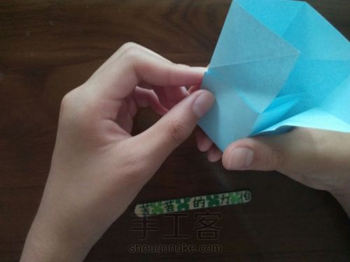 一张纸折小方块[无痕版][原创] 第16步