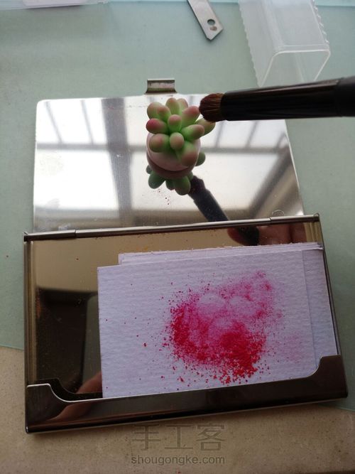 适合新手的可爱粘土多肉 第7步