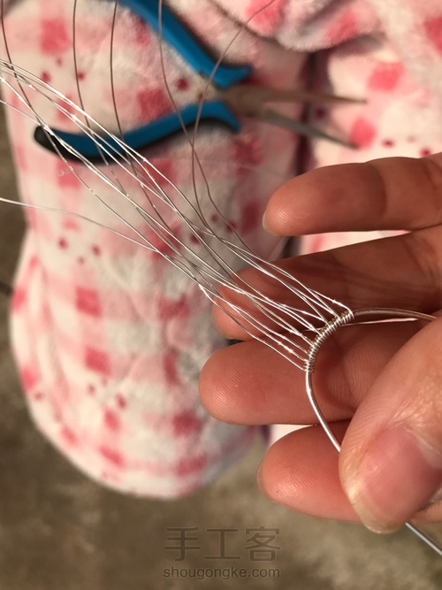 纯银绕线拉长石——树 第5步