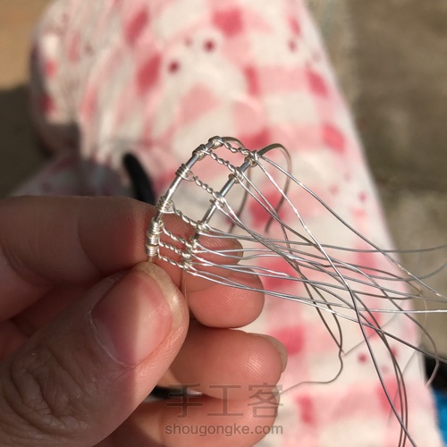 纯银绕线拉长石——树 第6步