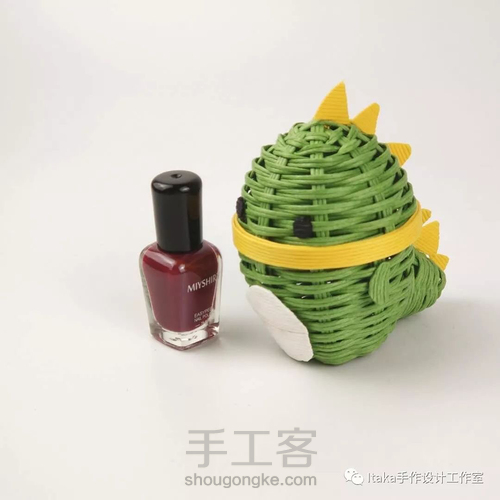 纸藤教程·【小恐龙】收纳 第1步